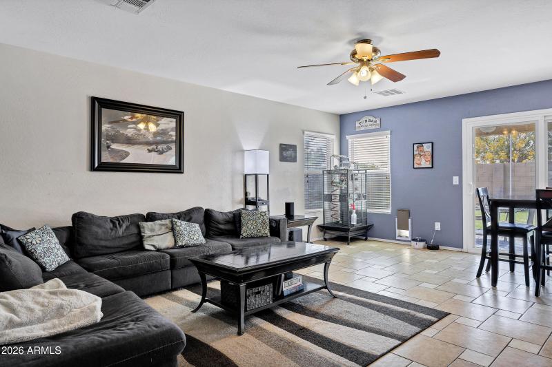 Living Room Open to Kitchen