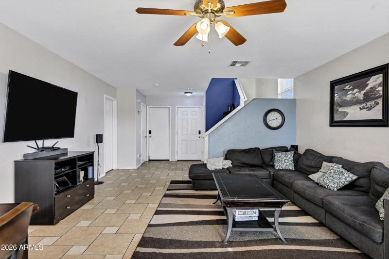 Living Room Open to Kitchen