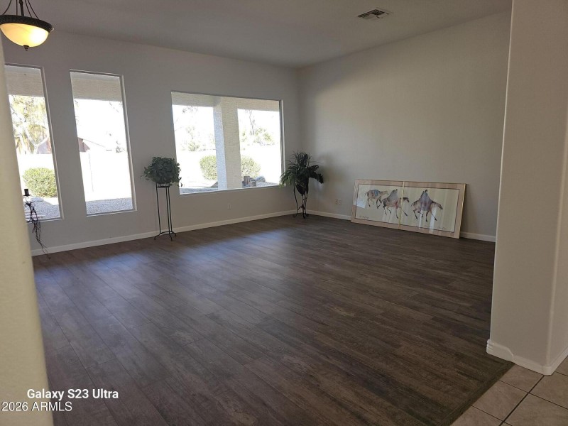 formal living room view from foyer