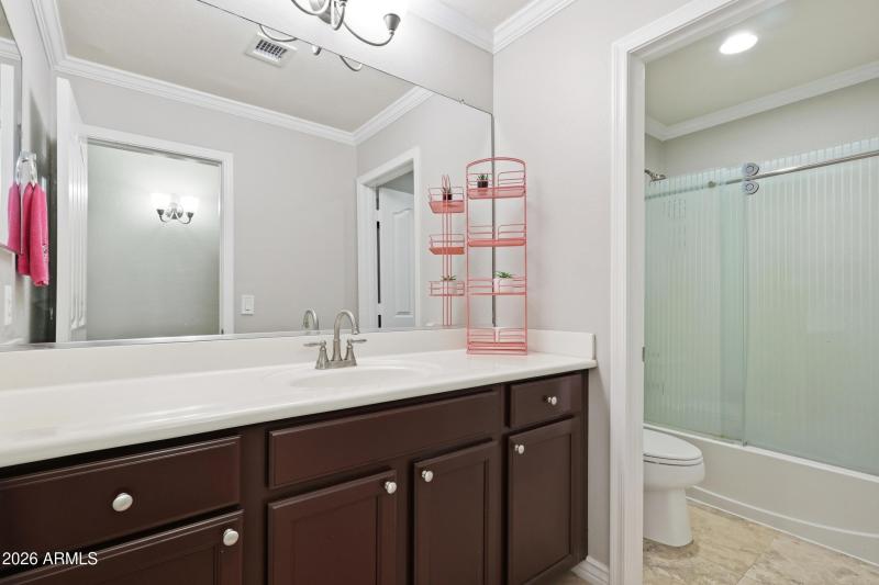 hall bath upstairs, split style