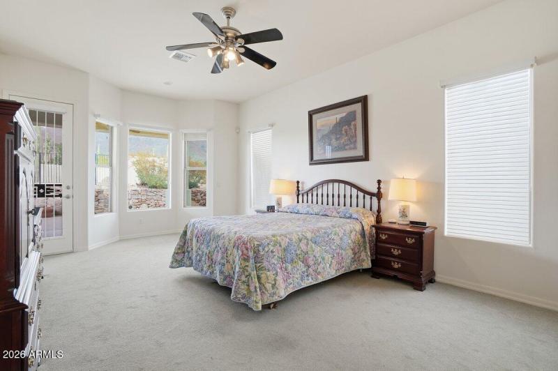 Owners Suite w/ Separate Exit to Patio