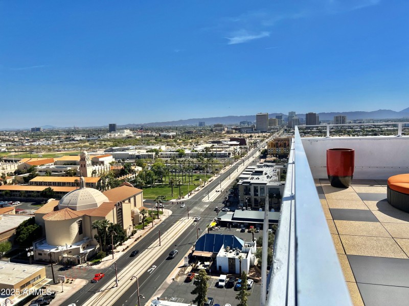 down town view from terrace