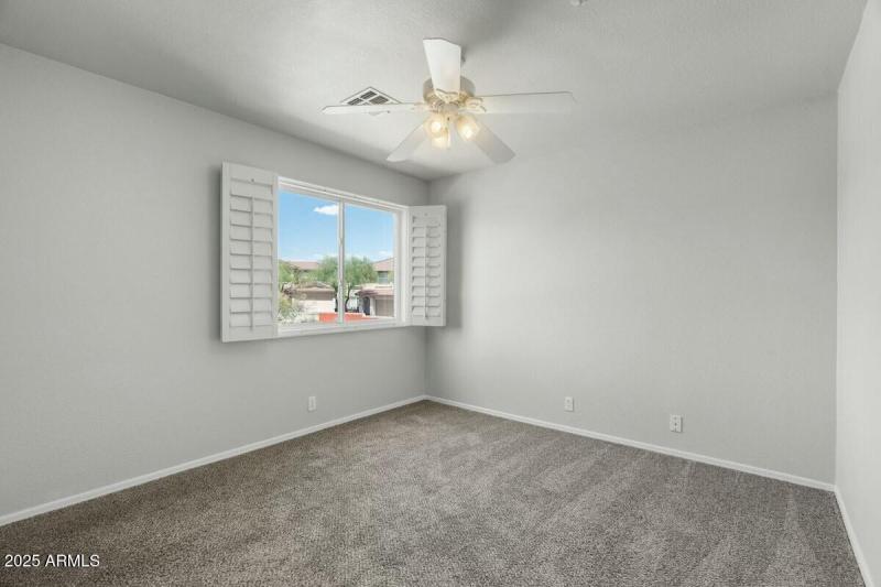 2nd Bedroom with plantation shudders