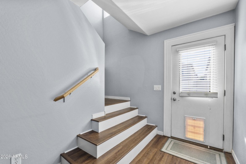 Patio Access and Stair to Loft