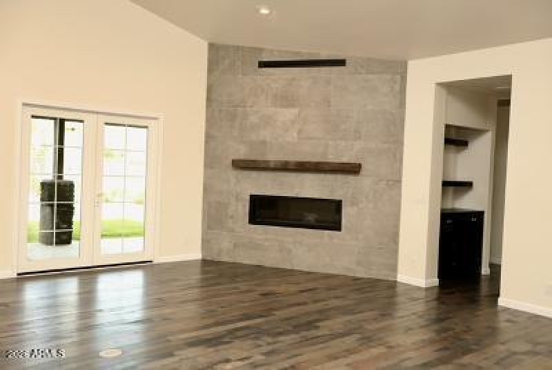 Custom fireplace