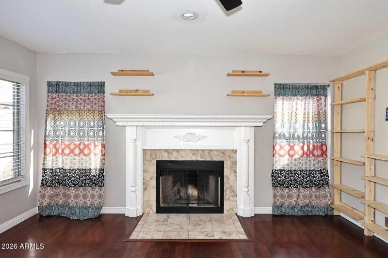 Family Room-Fireplace