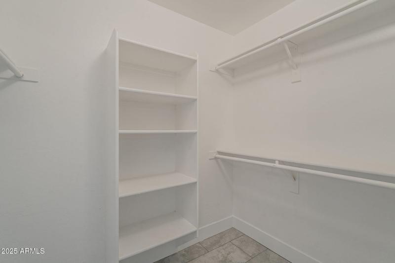 Primary walk in closet