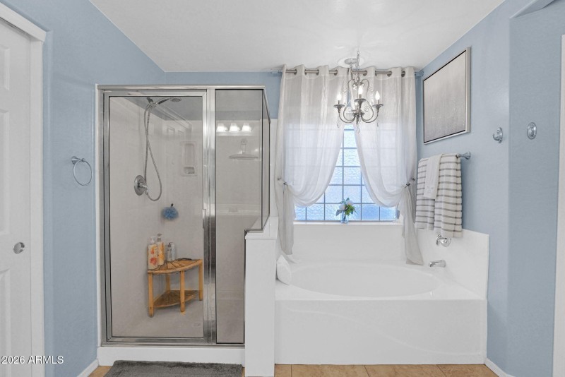 Separate Bath and Shower