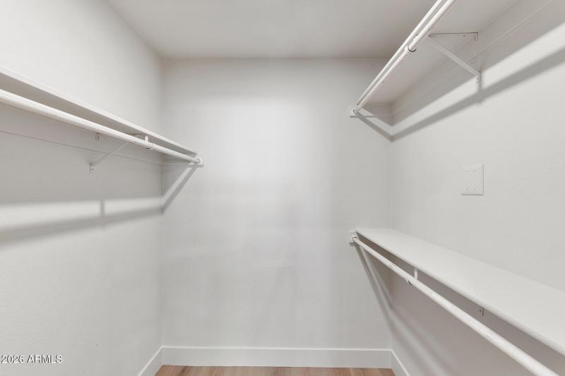 Large walk in closet