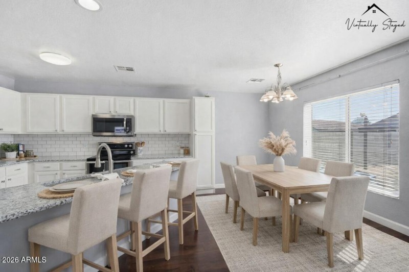 Dining Area Virtually Staged
