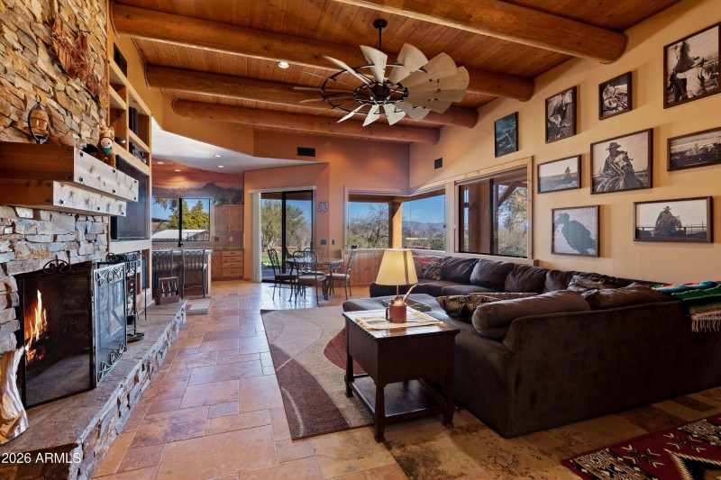 Great Room w/ Western Charm