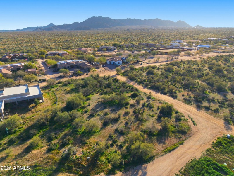 Aerial mountain view