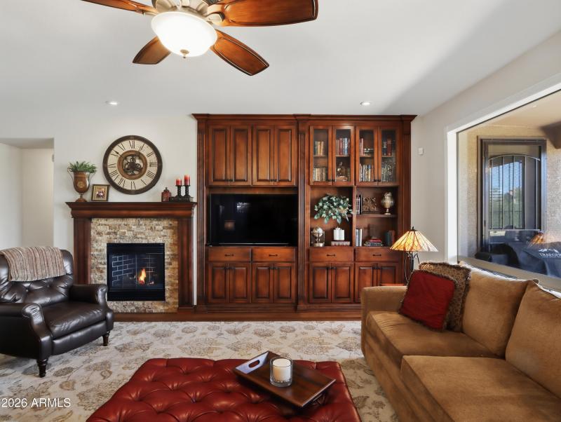 Custom Built-in & Fireplace