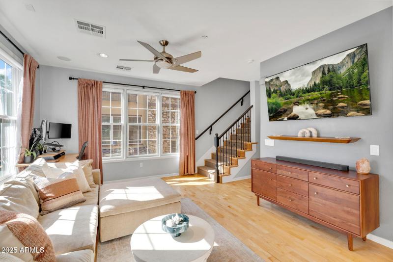 Open Living to Kitchen View