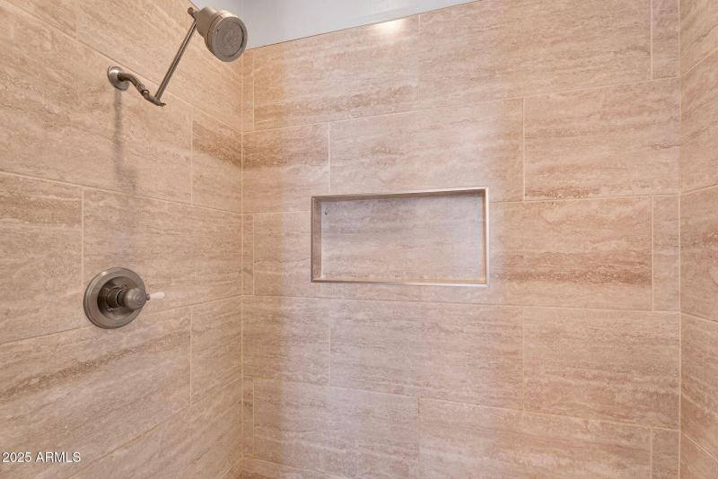 Walk-In Shower with Tile Walls