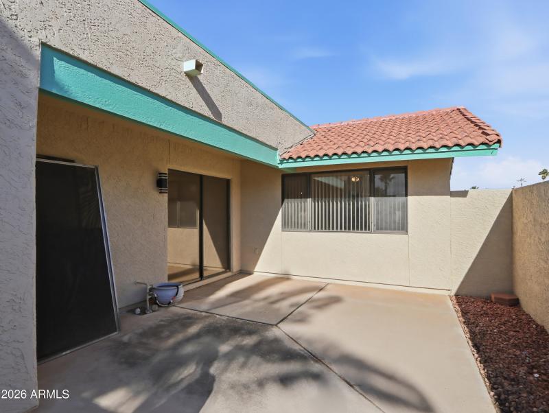 ENCLOSED PATIO OFF DINING ROOM/ GARAGE