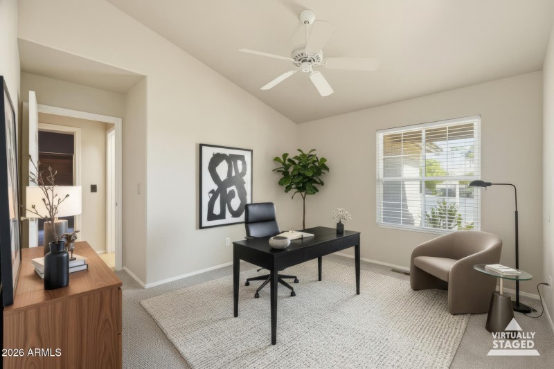 Den (virtually staged)