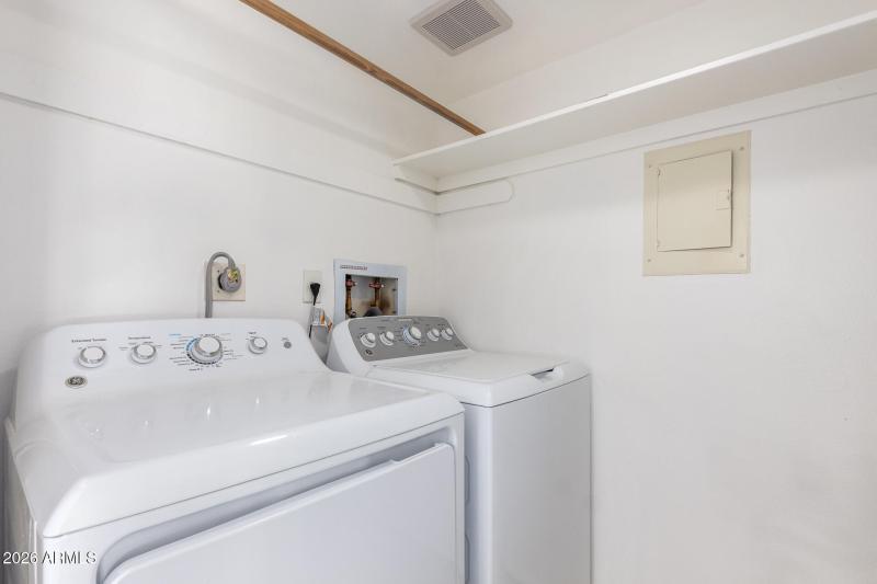 PRIVATE FULL SIZE WASHER AND DRYER