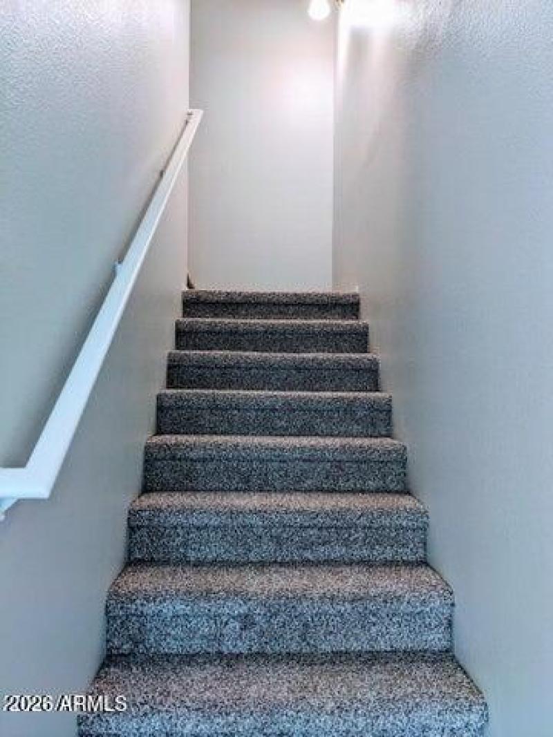 Stairway to Bedrooms and Laundry