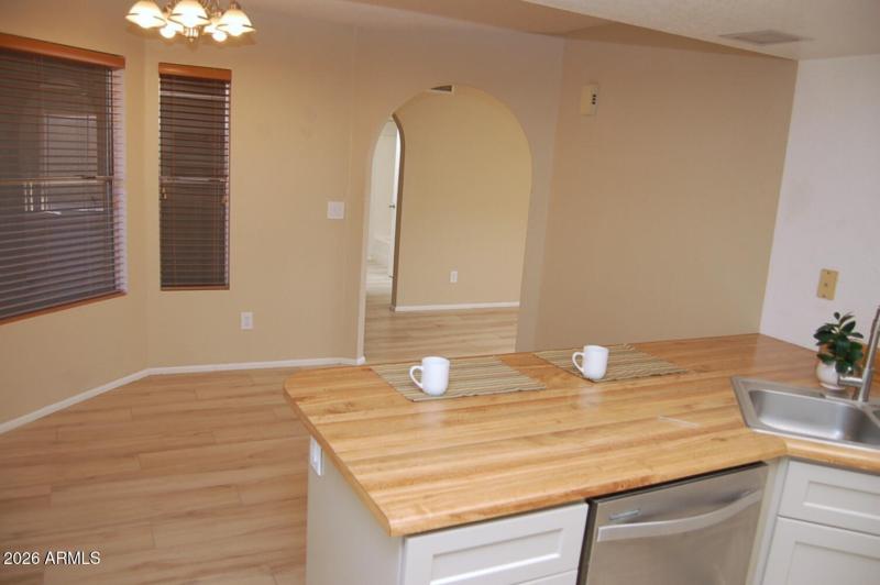 Eat in kitchen with breakfast bar