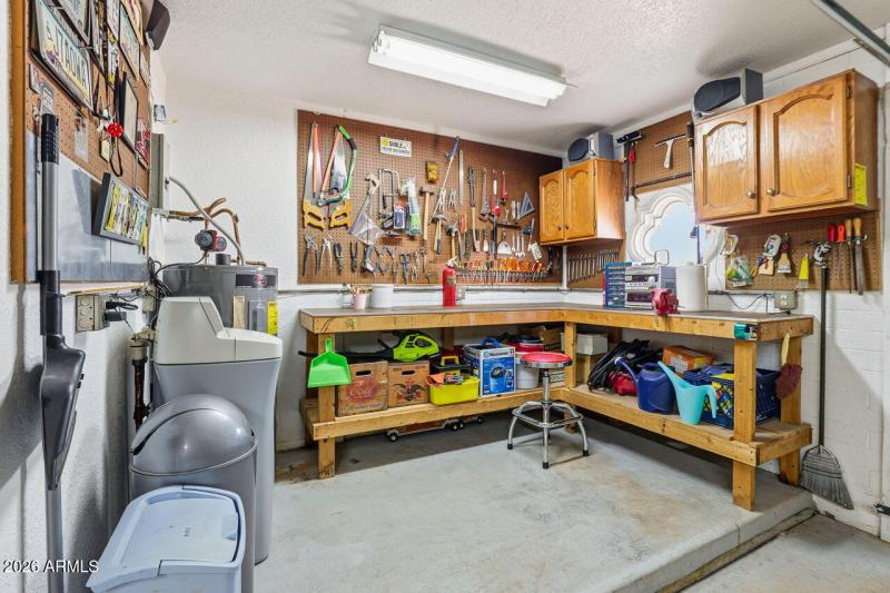 garage work space and storage