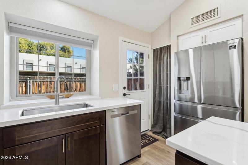 Kitchen, Pantry and Back Door