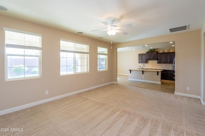 Spacious family room