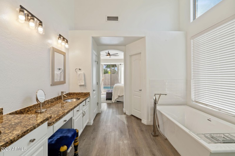 Double sink primary bathroom