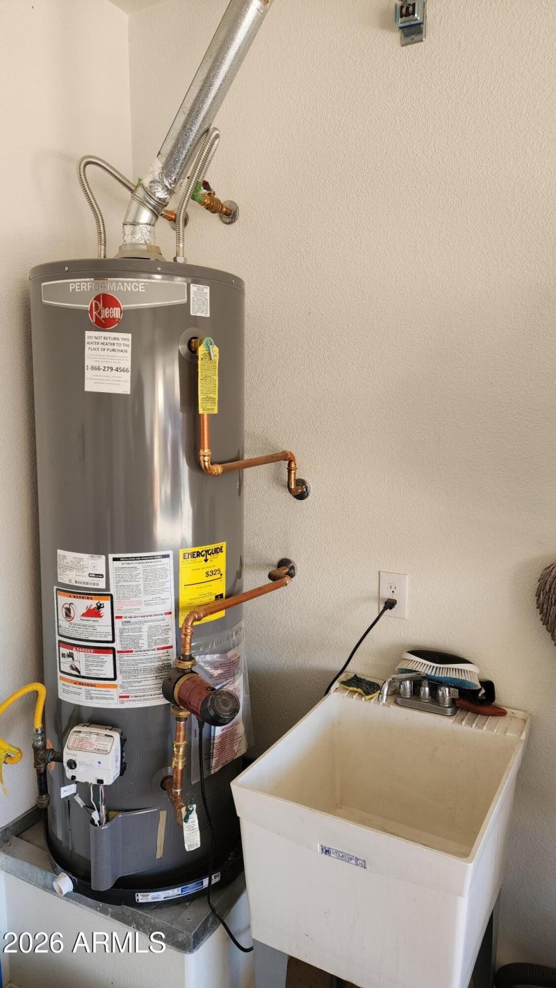 Water Heater and Sink