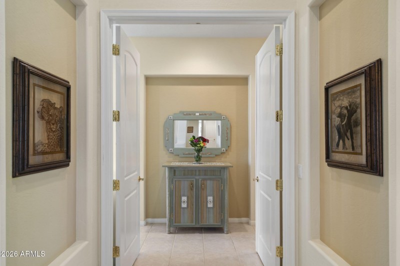 Double door entry to primary suite