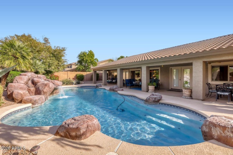 Private Pool and Patio area