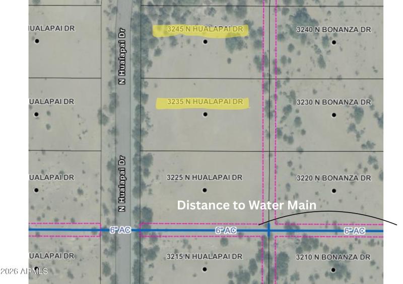 Distance to Water Main w text
