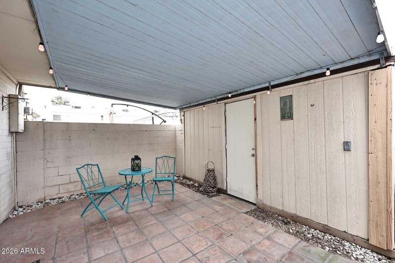 Covered Patio-Storage Room