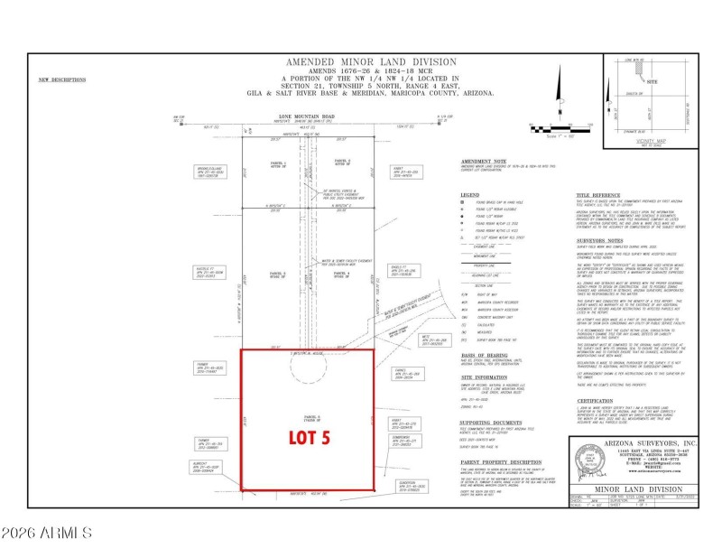LOT 5 - Site Plan
