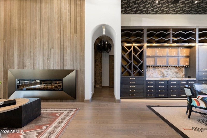 Floor to Ceiling Natural Walnut