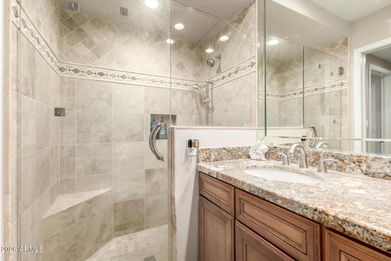 Custom walk-in Shower