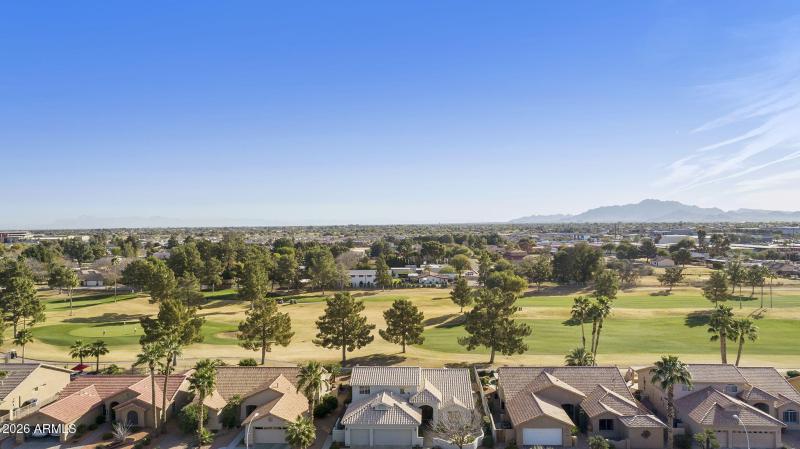Aerial view - Home on Golf Course