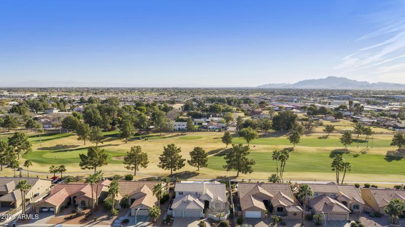 Aerial view - Home on Golf Course