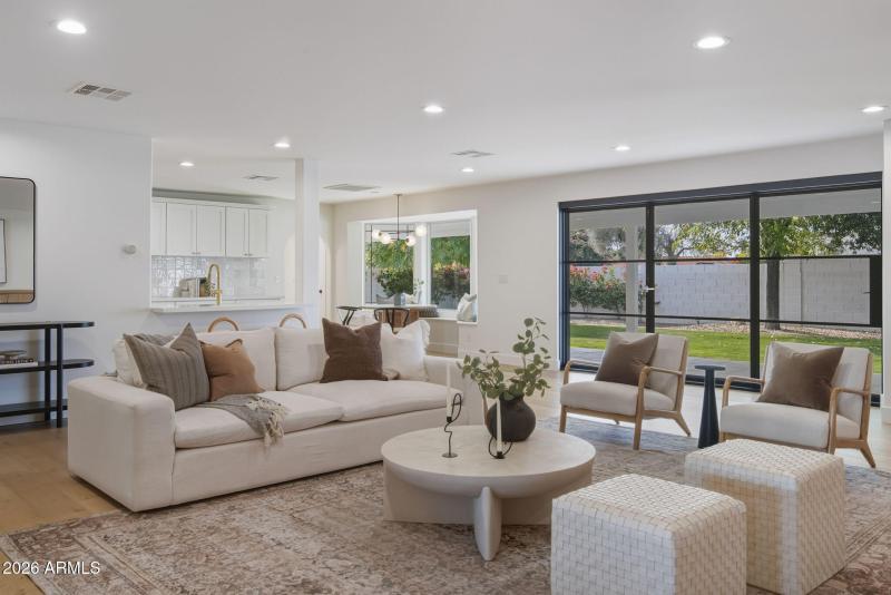 Great Room With Backyard Views