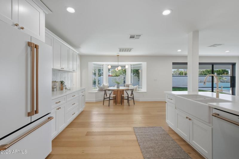 Kitchen With Backyard Views