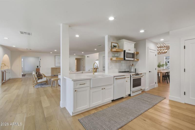 Open Living With Wet Bar