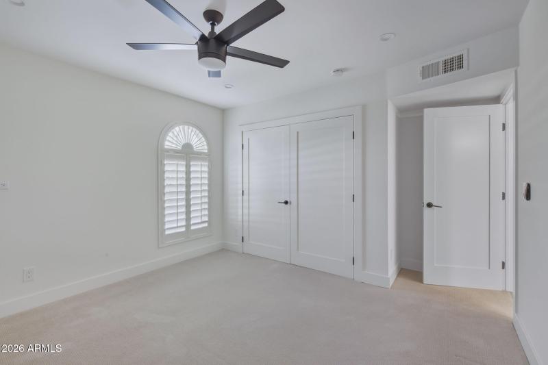 Bedroom With Plantation Shutters
