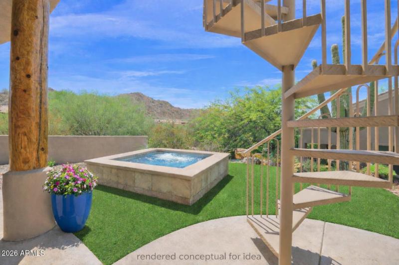 rendered conceptual idea for spa turf