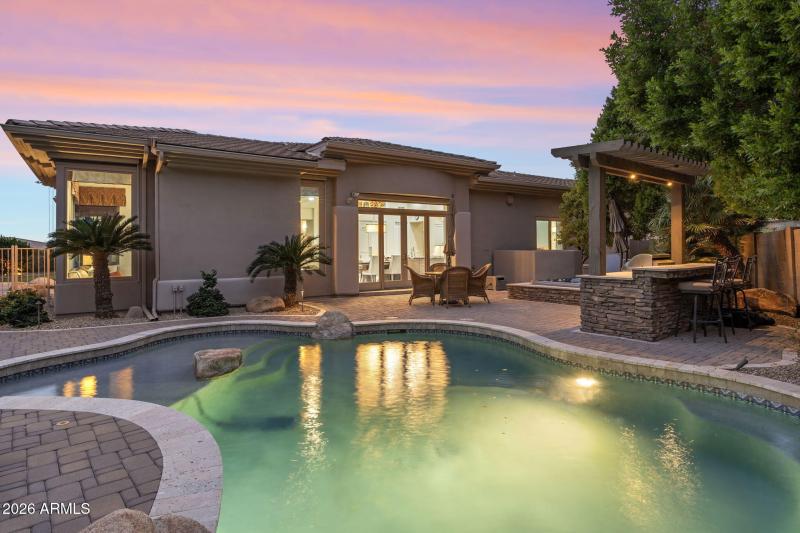 Built in BBQ Off Kitchen