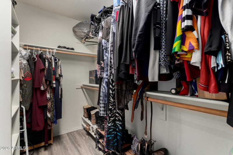 Master walk in closet