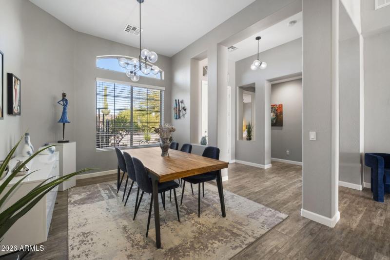 Dining room from hall