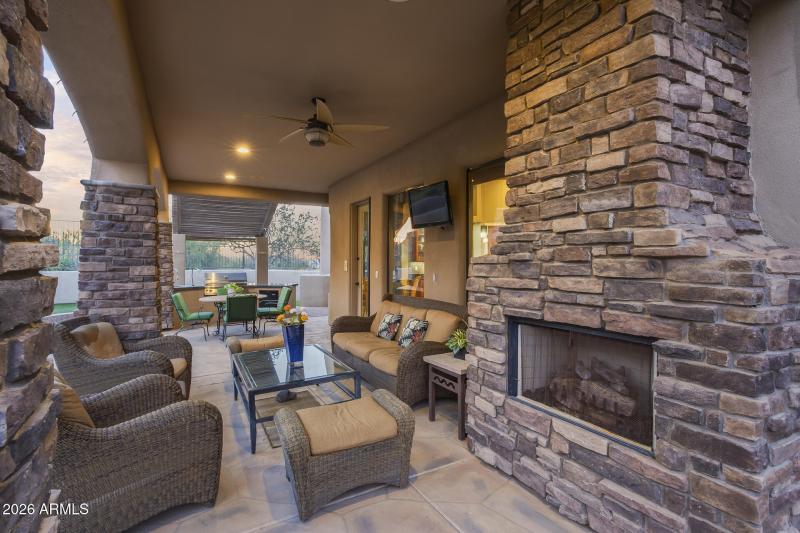 Extended covered patio