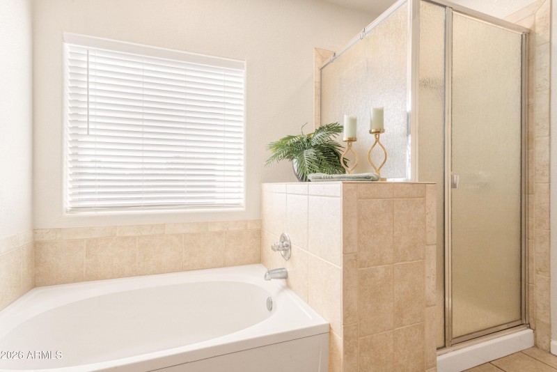 Primary Separate Tub/Shower