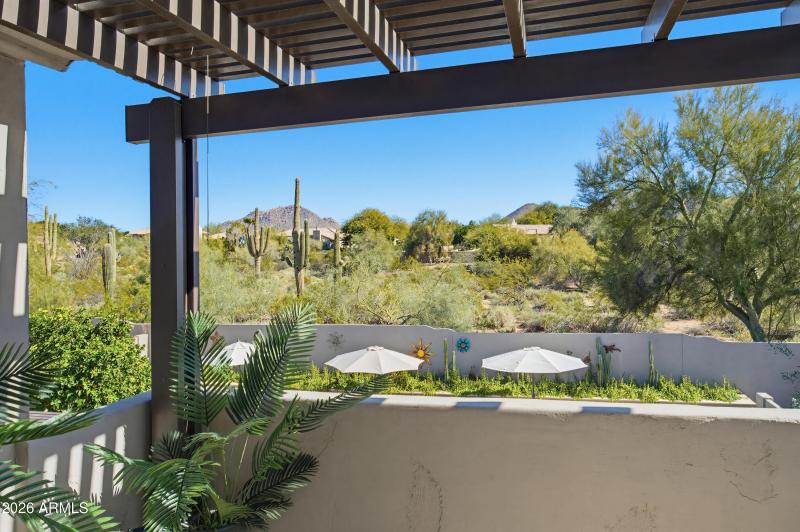 Private Balcony with Pergola & Views