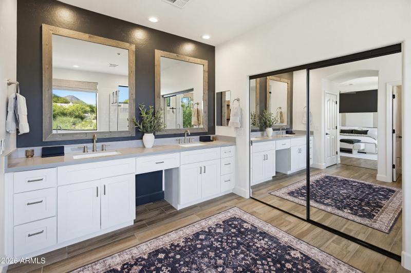 Primary Bath with Dual Vanities